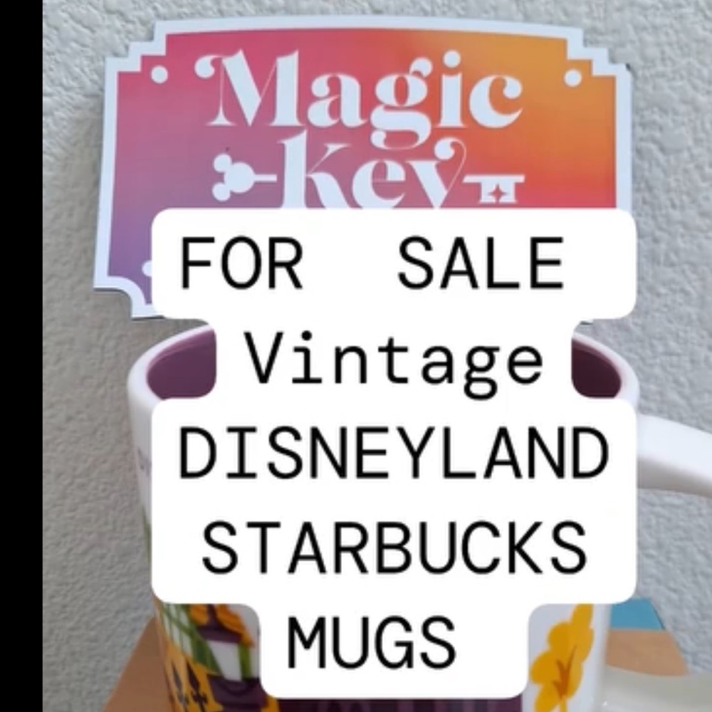 NEW VINTAGE STARBUCKS DISNEYLAND 
CARSLAND (2013) CARS RACE COFFEE MUG